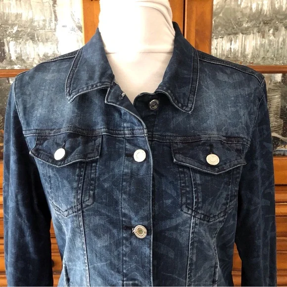 EUC Joseph Ribkoff leaf print jacket - Picture 5 of 8